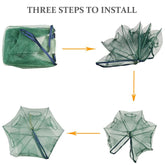 Crab trap with bait inside ready for deployment